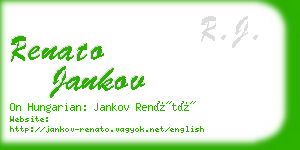 renato jankov business card